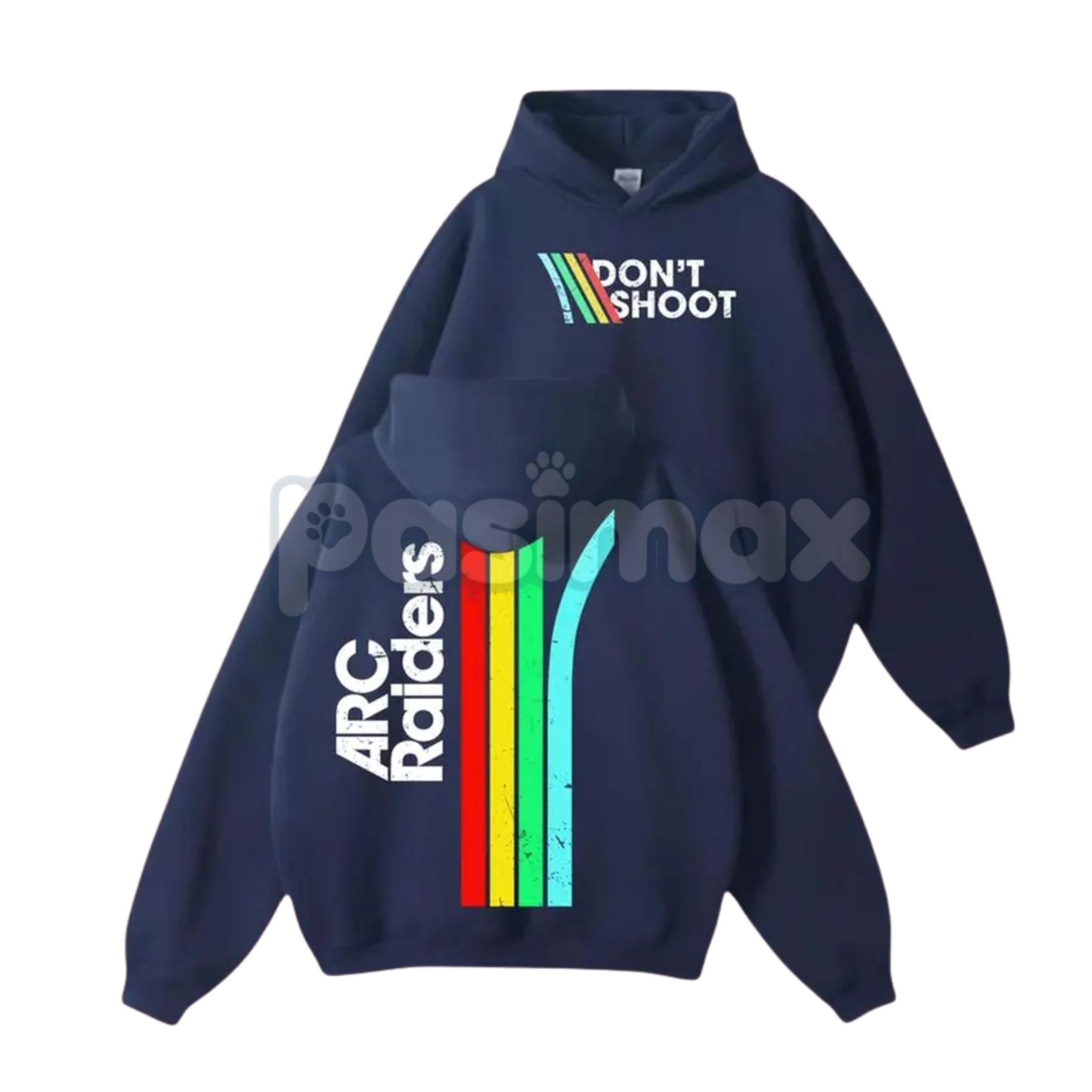 Pasimax Don’t Shoot ARC Gaming 2-Side Hoodie – First Responder Roleplay Statement Pullover, Unique Gaming Apparel, Unisex — d