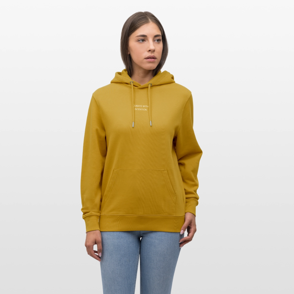WONENA Curate with Intention Heavyweight Unisex Hoodie Cruiser — alternative angle