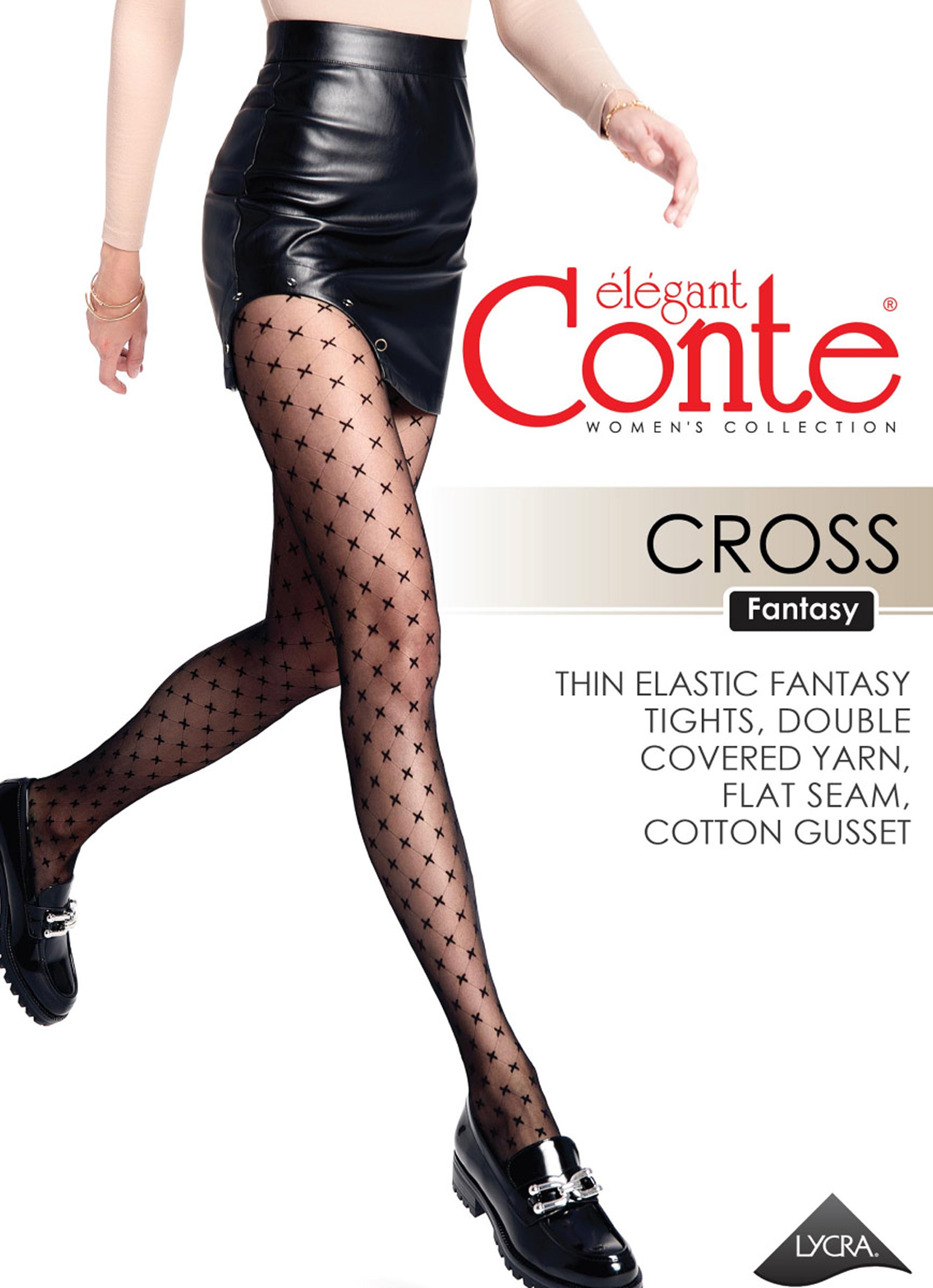TheRanok.com Fantasy Tights Conte Cross - Drawing of 'Crosses' — alternative angle