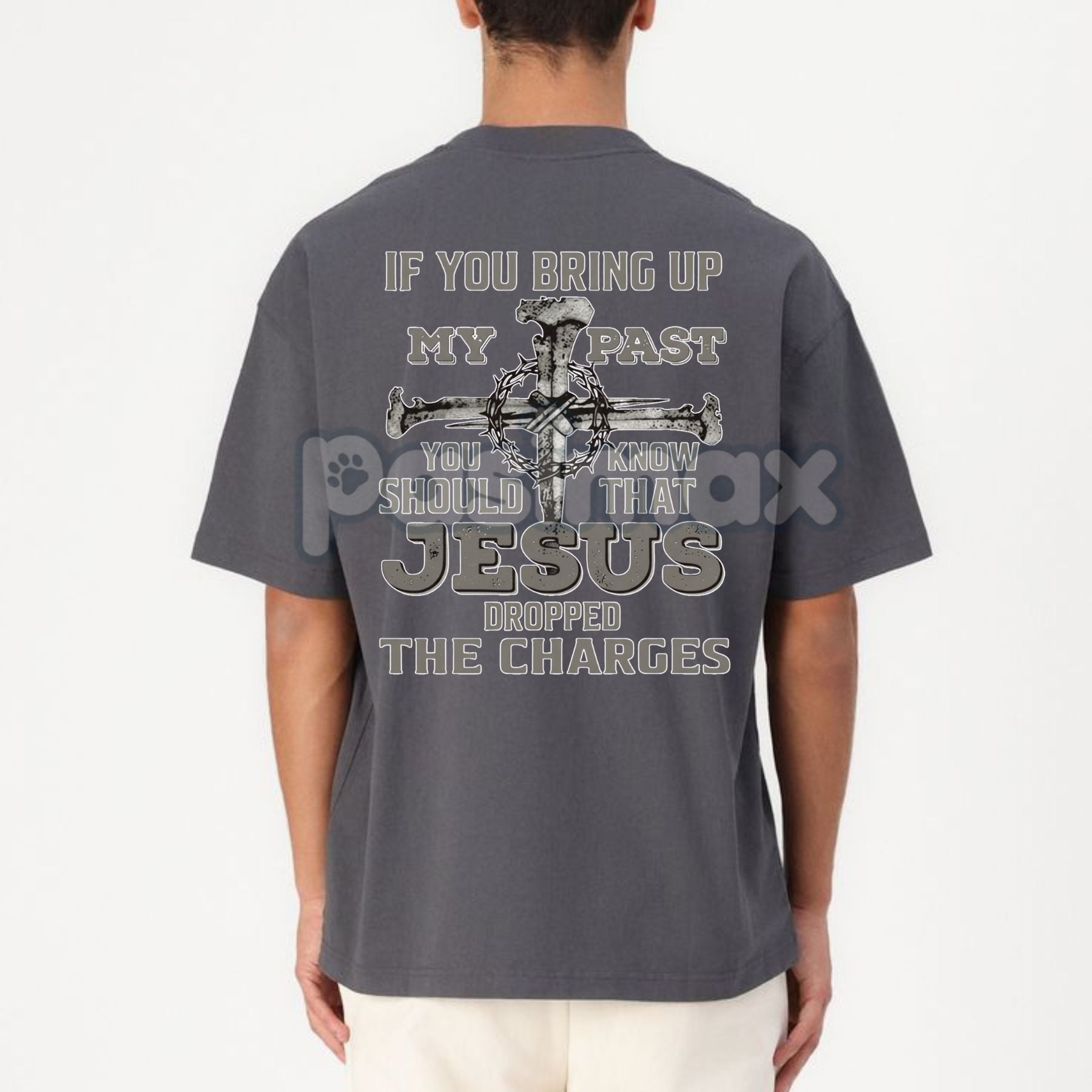 Pasimax Stylish Men Graphic T-Shirt — detail close-up