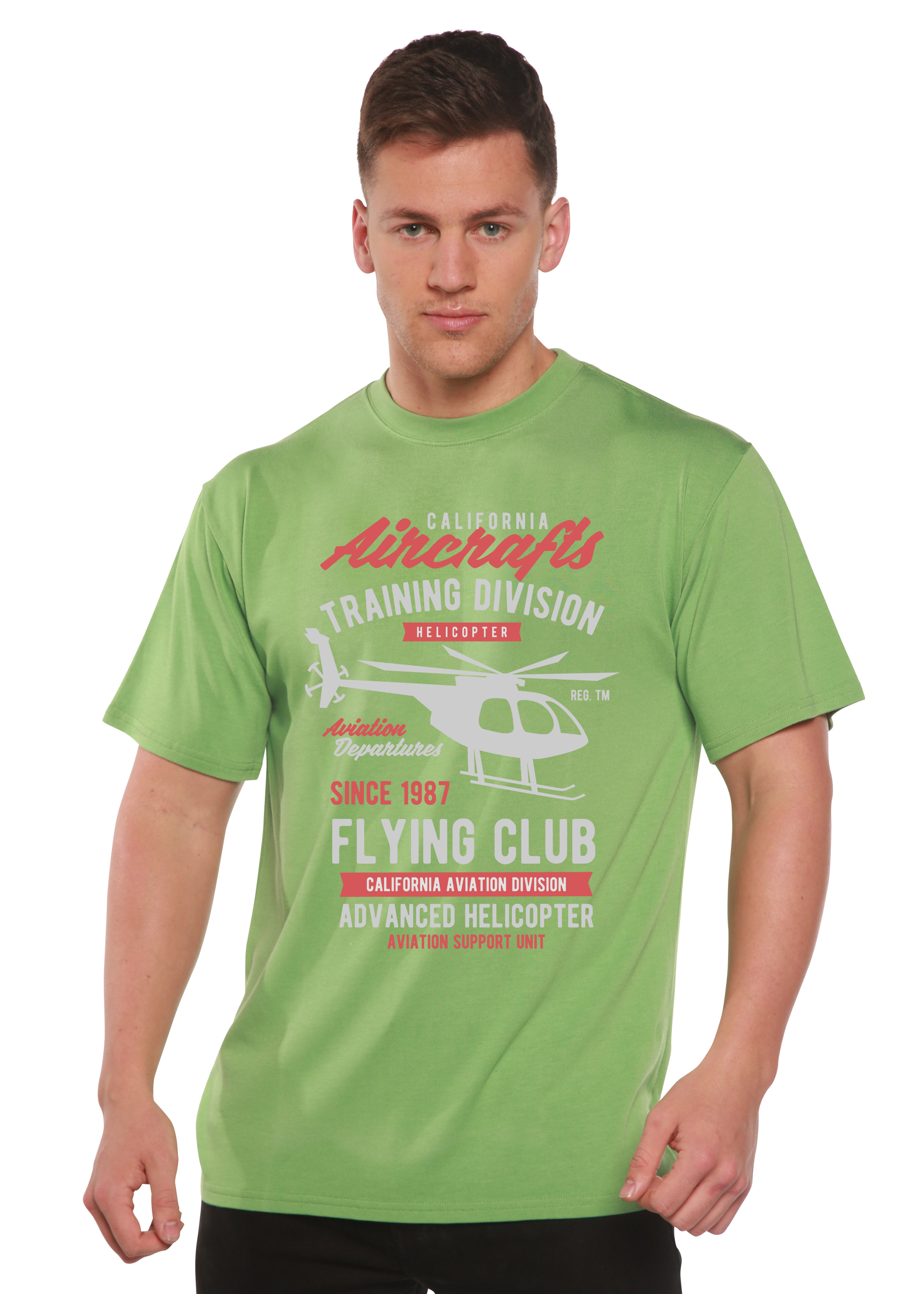 California Aircraft Men's Bamboo Viscose/Organic Cotton Short Sleeve Graphic T-Shirt — view 5