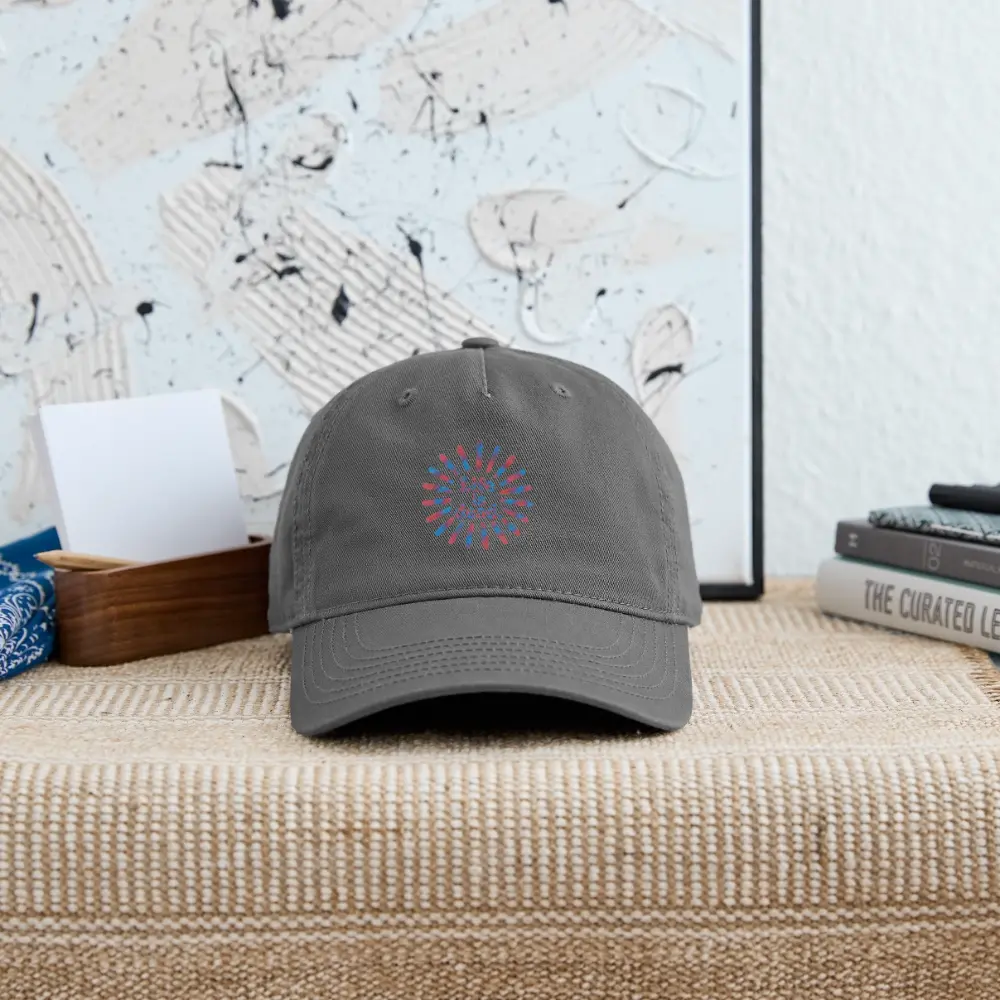 Life is Dead Red & Blue TieDye Sunburst Dad Hat