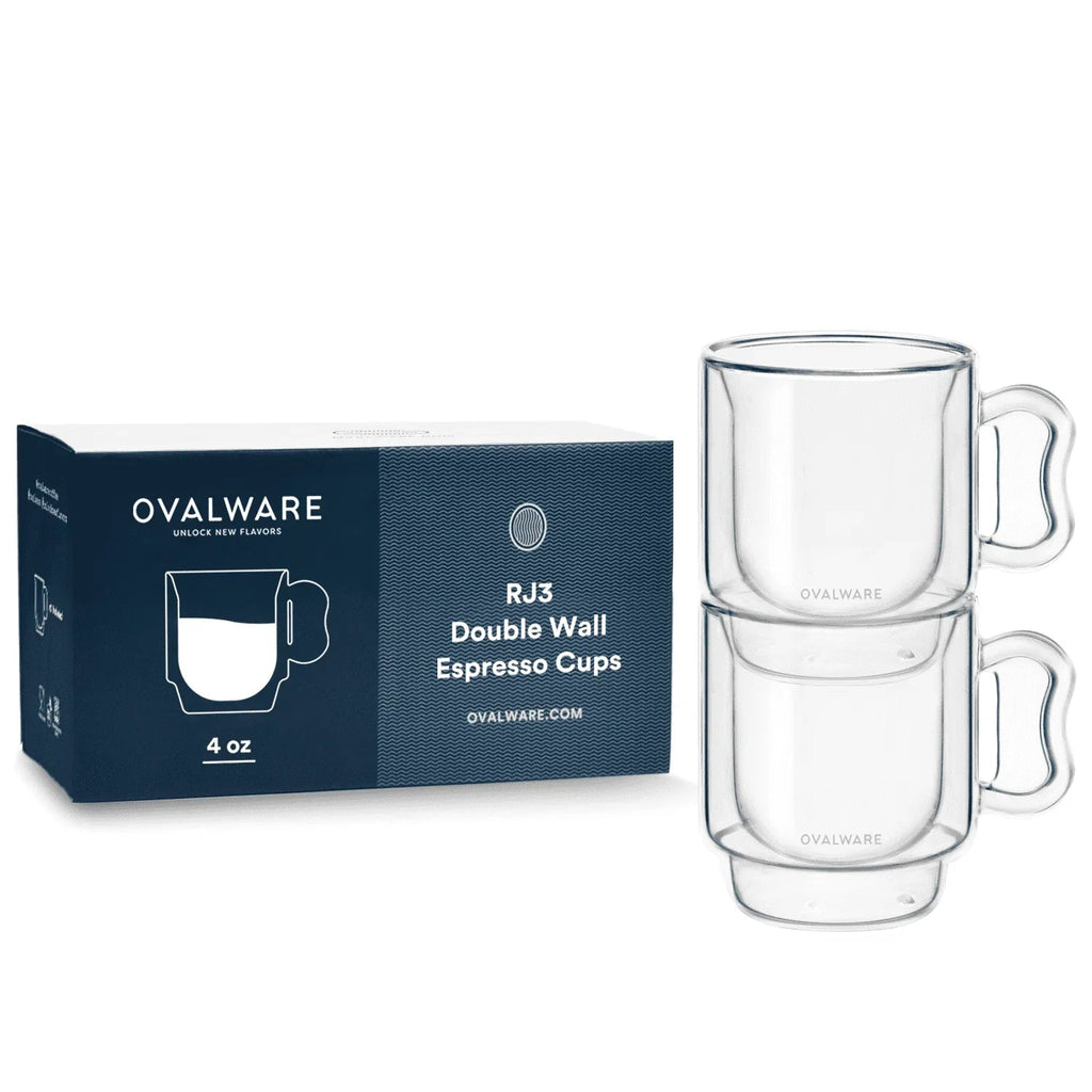 Double Wall Espresso Cups - 120ml/4oz – Ovalware, view 4