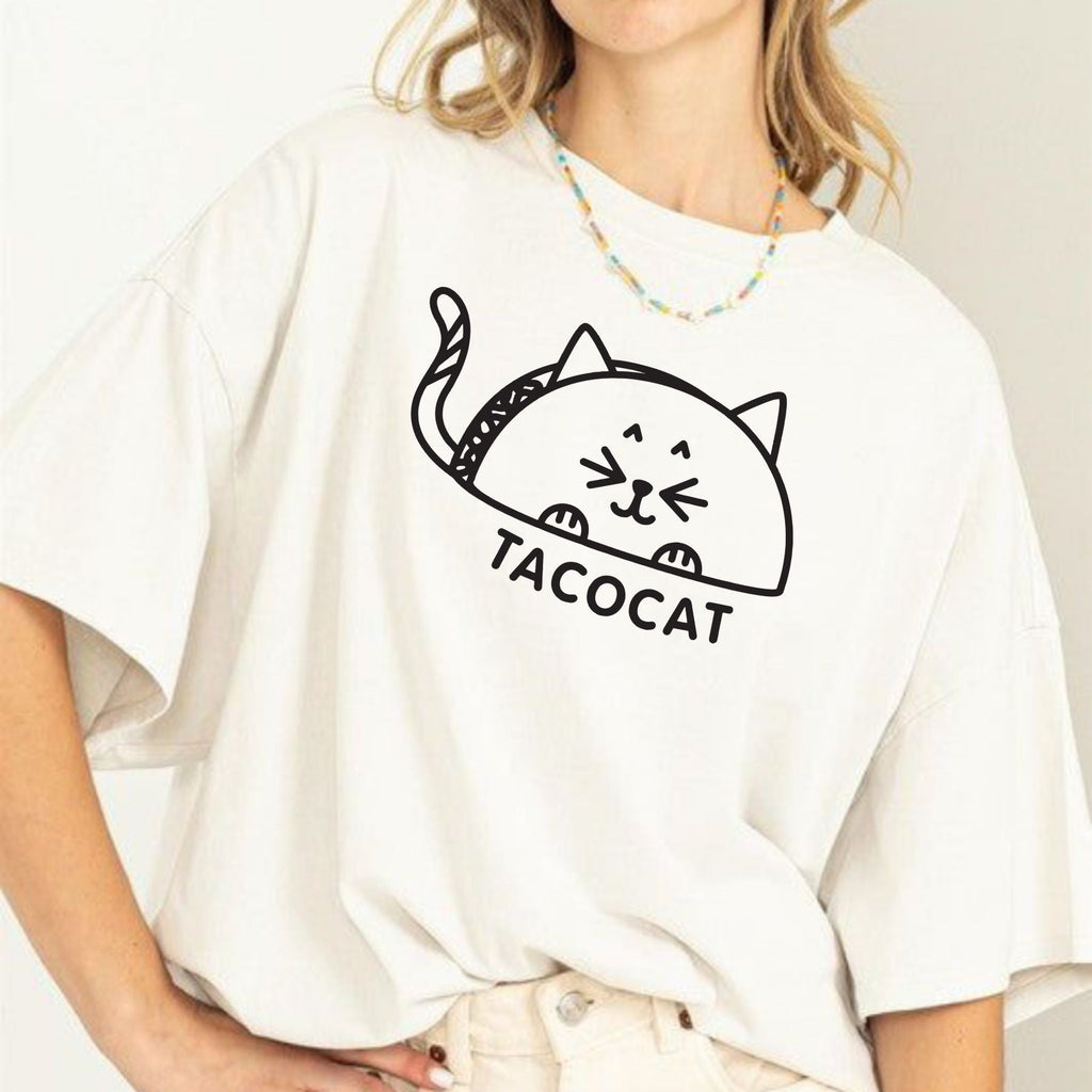 Pasimax Funny Tacocat Tee — detail close-up