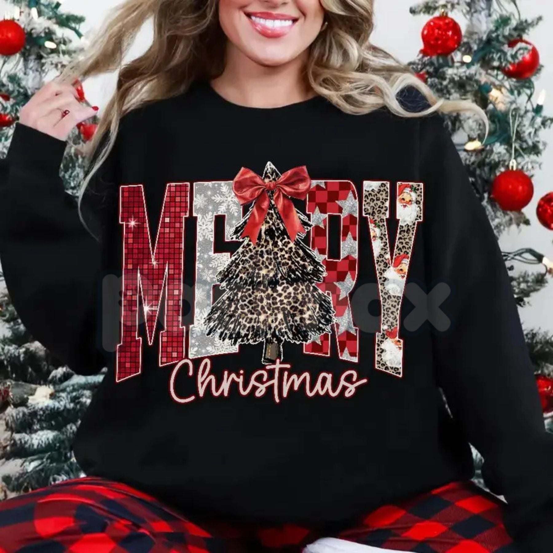 Pasimax Coquette Merry Christmas Shirt Sweatshirt | Aesthetic Bow Holiday Crewneck | Trendy Feminine Winter Jumper | Cottagec