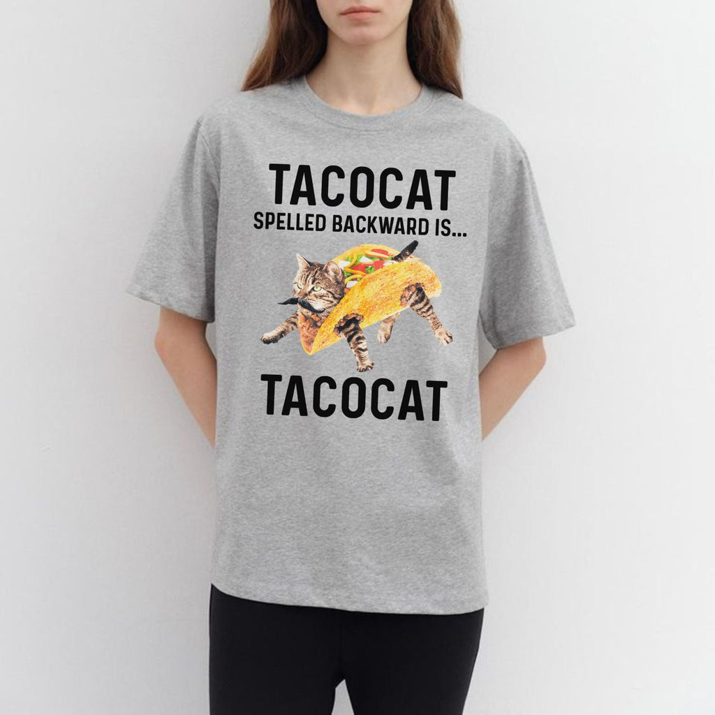 Pasimax "Tacocat Backward Is Tacocat" Tee — detail close-up