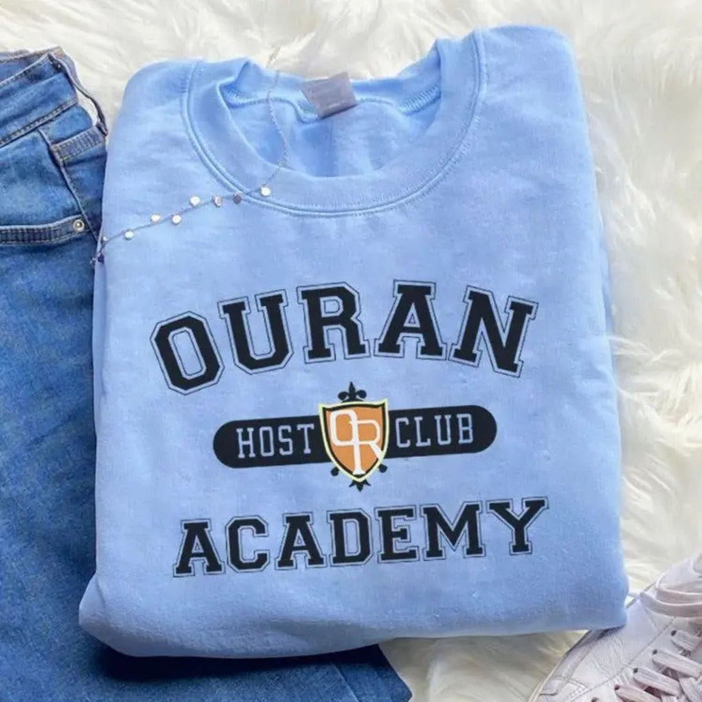 Pasimax Ouran High School Host Club Academy Crewneck — detail close-up