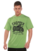 Spun Bamboo Chopper Custom Motors Men's Bamboo Viscose/Organic Cotton Short Sleeve Graphic T-Shirt — main product shot
