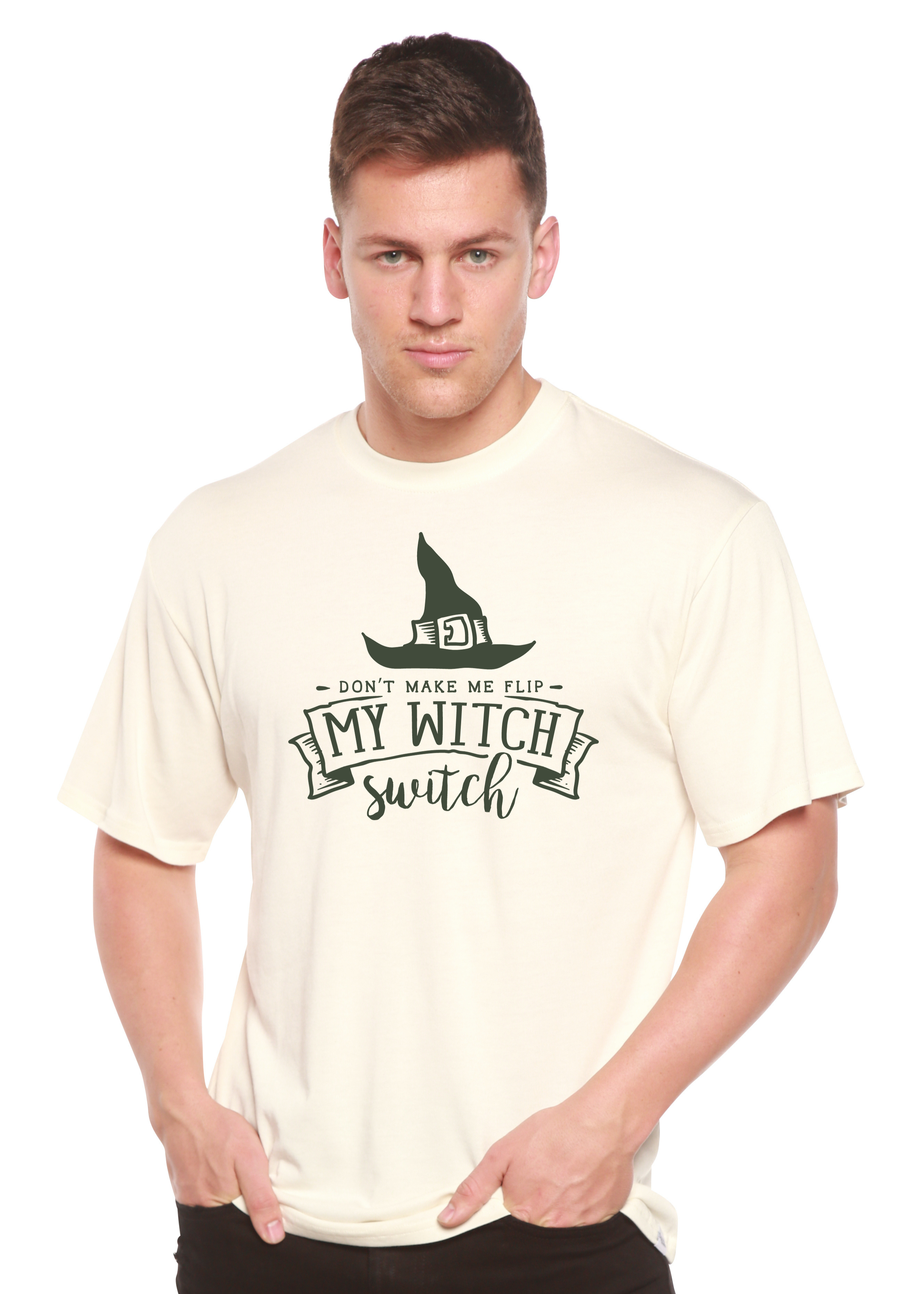 Spun Bamboo My Witch Unisex Bamboo Viscose/Organic Cotton Short Sleeve Graphic T-Shirt — alternative angle