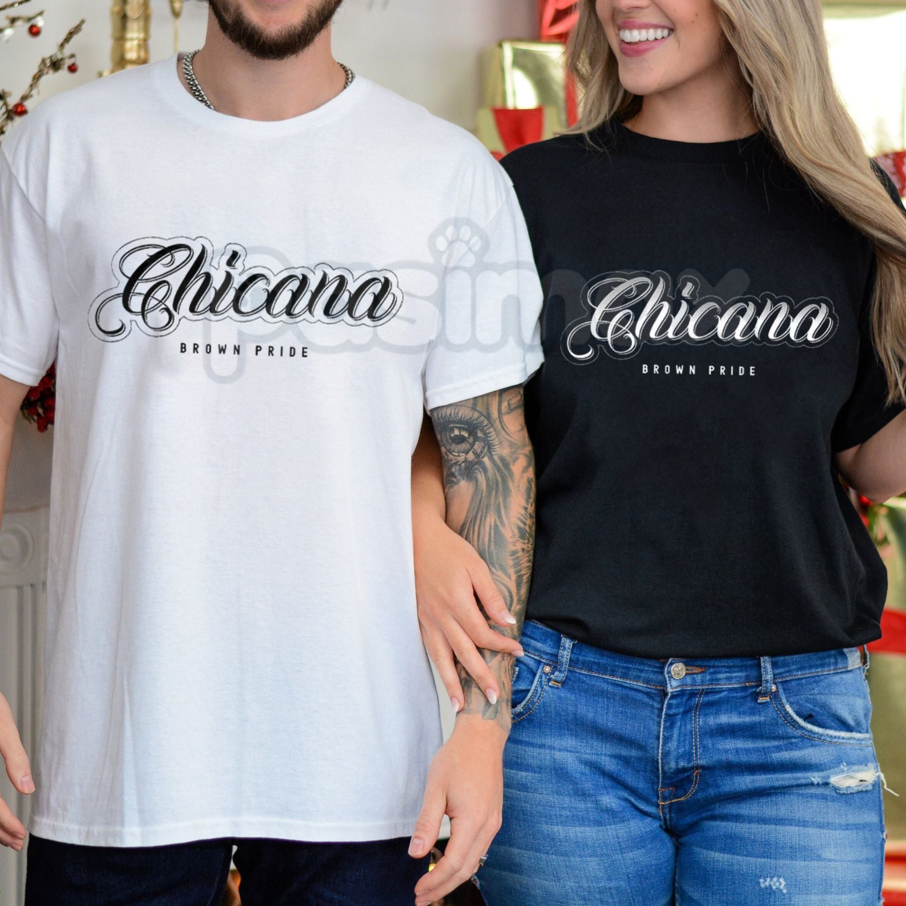 Pasimax Chicana Brown Pride Oversized Graphic Tee - Vintage Lowrider Culture Clothing, Mexican Heritage Streetwear, Cholo Sty