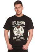 Spun Bamboo Red Gloomy Spun Bamboo® Men's Bamboo Viscose/Organic Cotton Short Sleeve Graphic T-Shirt — main product shot