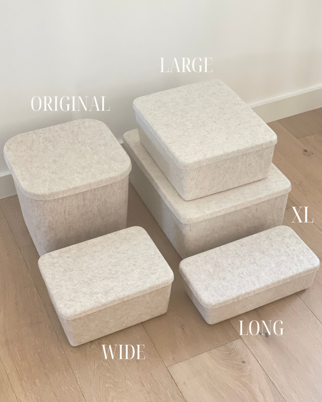 The Sculpted Bin - XL with Lid | Set of 3 – SortJoy, view 8