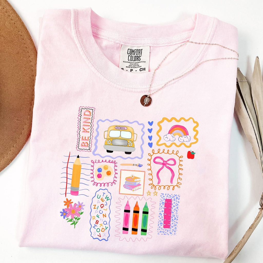 Pasimax Comfort Colors Teacher Life T-shirt — detail close-up