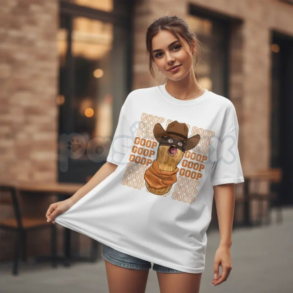 Pasimax The Burnt Peanut GOOP Meme Graphic Tee - Surreal Bizarre Internet Humor Shirt, Niche Absurdist Comedy Apparel, Unconv
