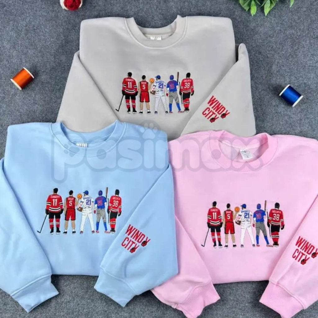 "Windy City" Embroidered Sweatshirt – Chicago Pride Crewneck