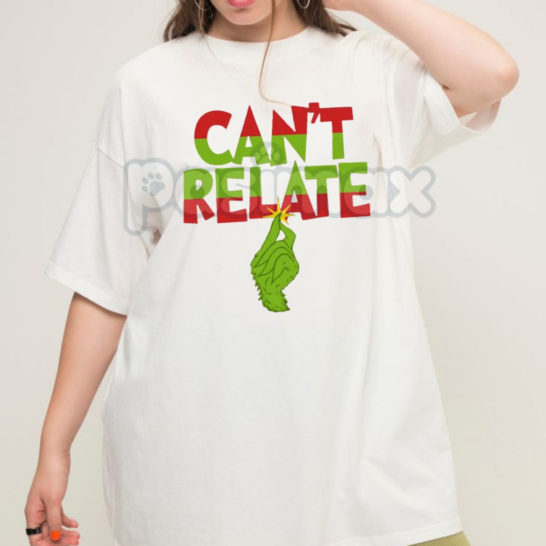 Pasimax "Can’t Relate" Holiday Tee - Funny Anti-Christmas Slogan Shirt, Sarcastic Seasonal Apparel, Jaded Holiday Humor Gift 