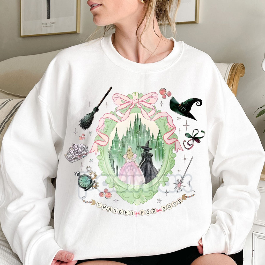Pasimax Coquette Bow Wicked Change For Good Sweatshirt — detail close-up
