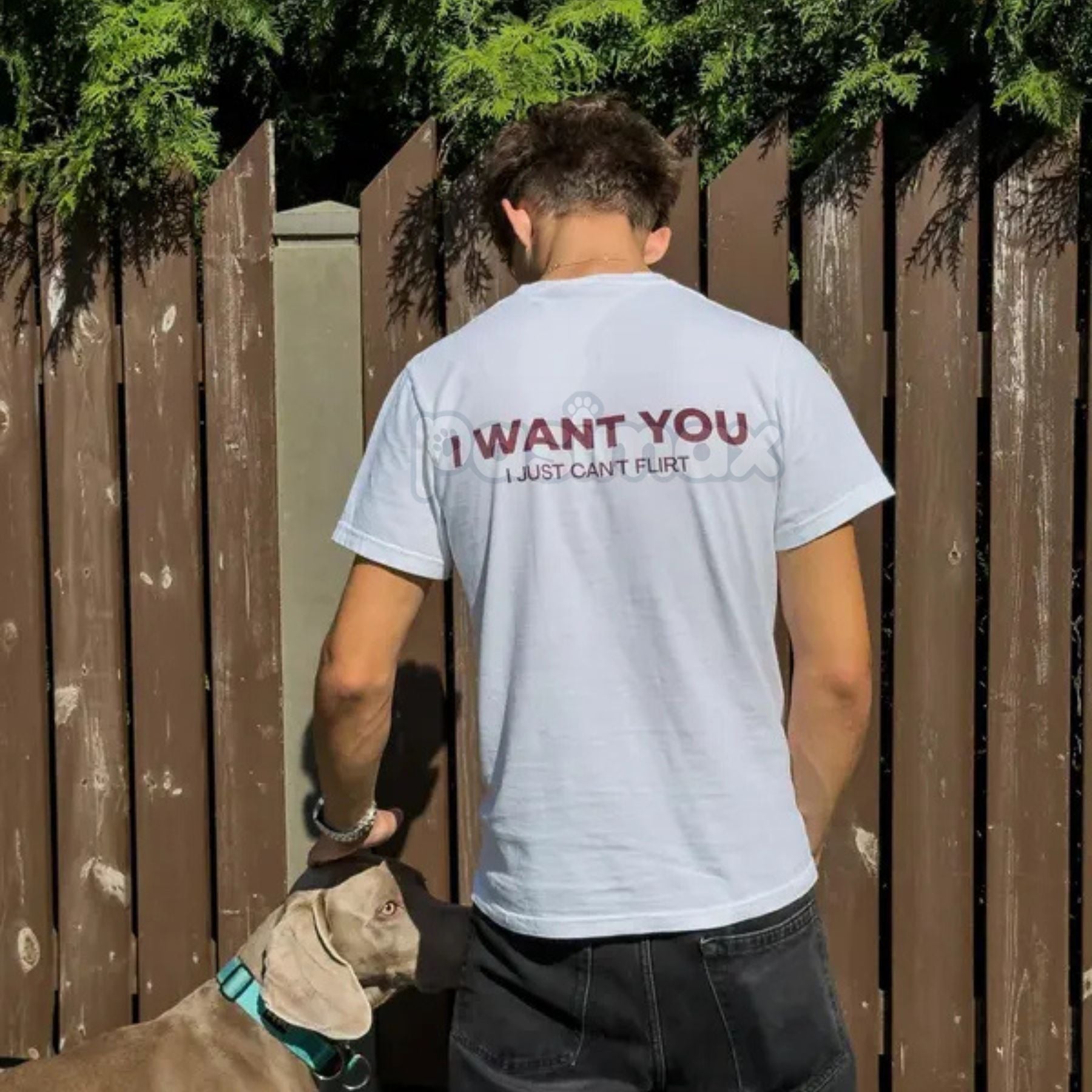 Pasimax "I WANT YOU" Funny Streetwear Graphic Tee — detail close-up