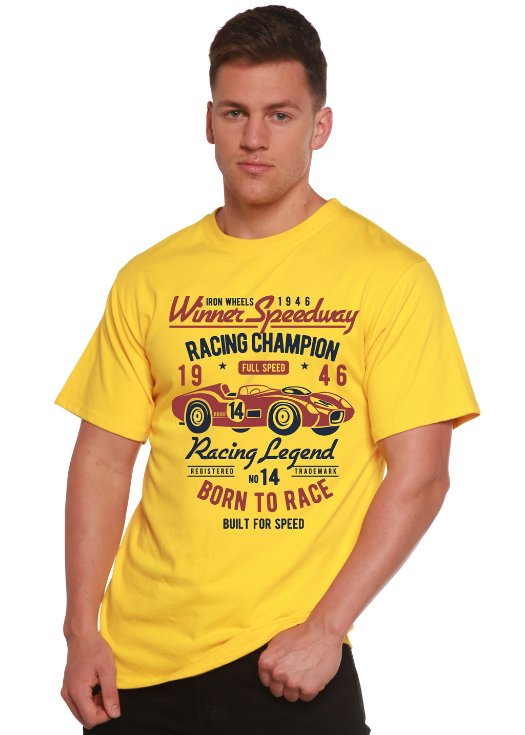Spun Bamboo Winner Speedway Spun Bamboo® Men's Bamboo Viscose/Organic Cotton Short Sleeve Graphic T-Shirt — lifestyle context