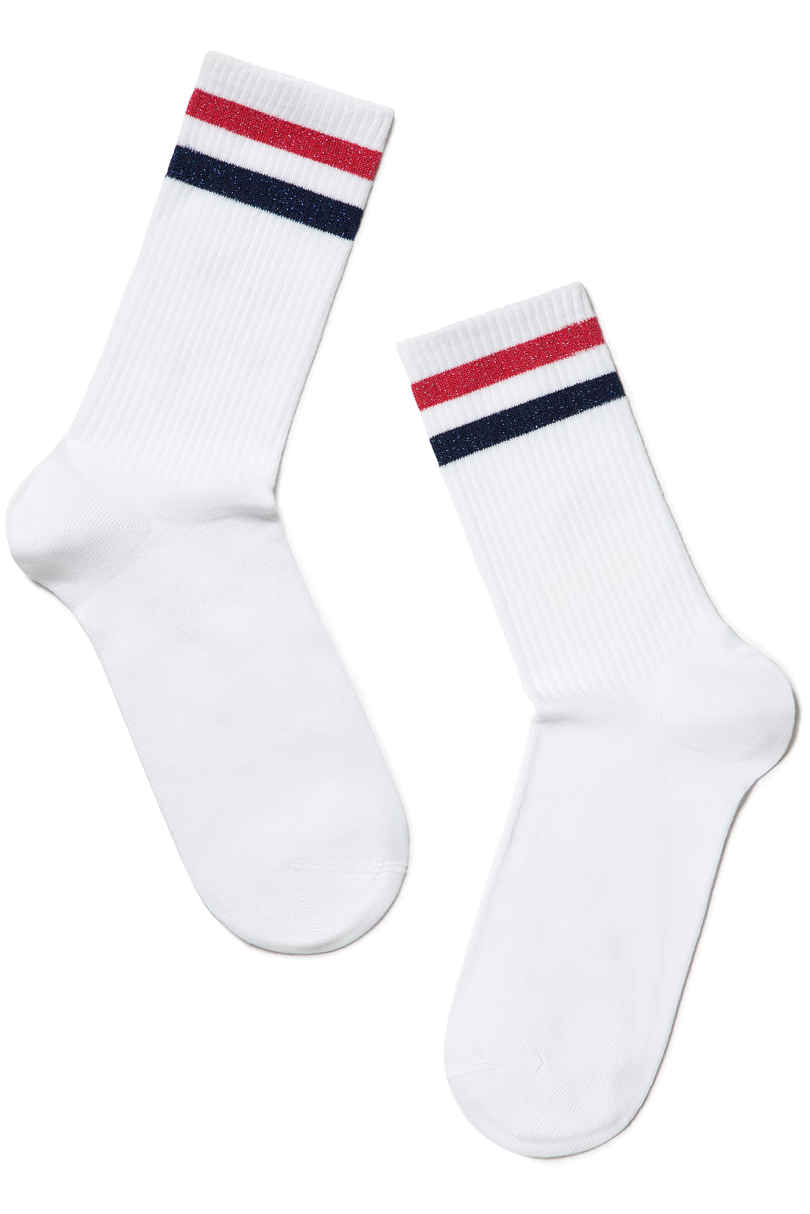 TheRanok.com Conte Cotton Long Socks Active 157 - Lurex Stripes — alternative angle