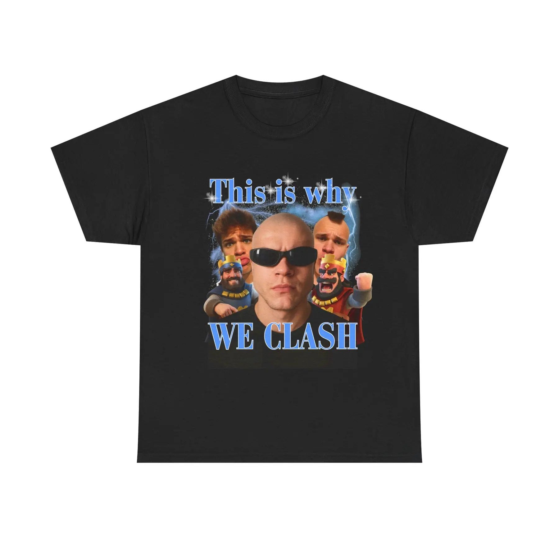 Pasimax "This is why WE CLASH" T-shirt — detail close-up