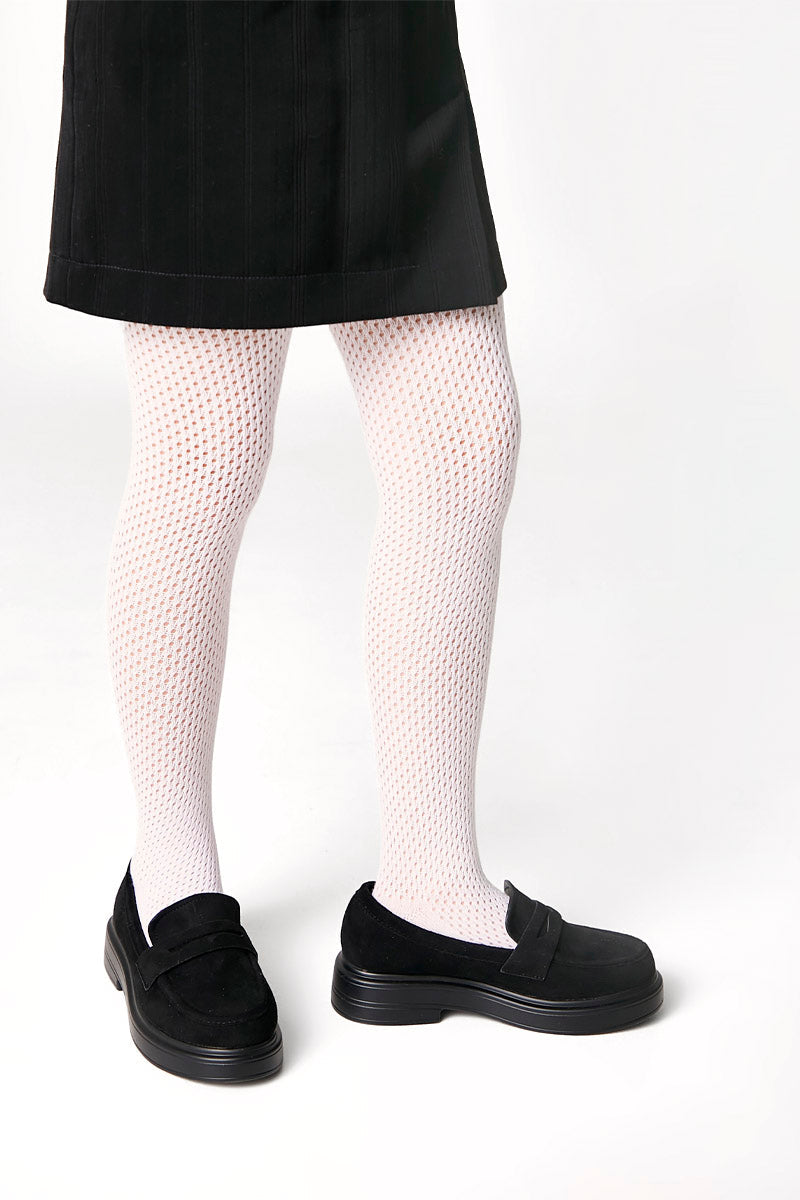 TheRanok.com Conte-Kids Cotton Tights Miss 616 - Mesh Pattern — detail close-up