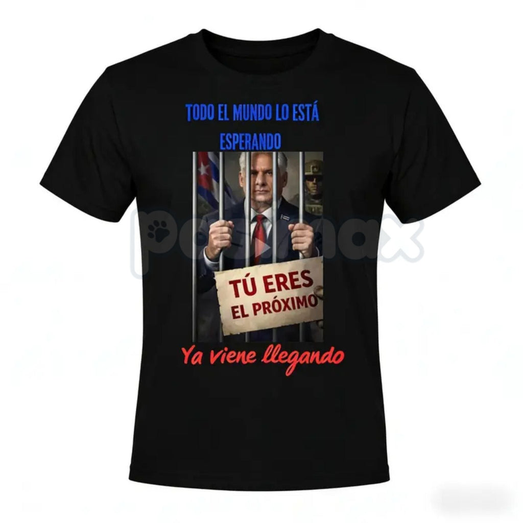 Pasimax Diaz-Canel El Próximo T-Shirt - Cuban Politics Graphic Streetwear, Miguel Díaz-Canel Political Statement Shirt, Premi