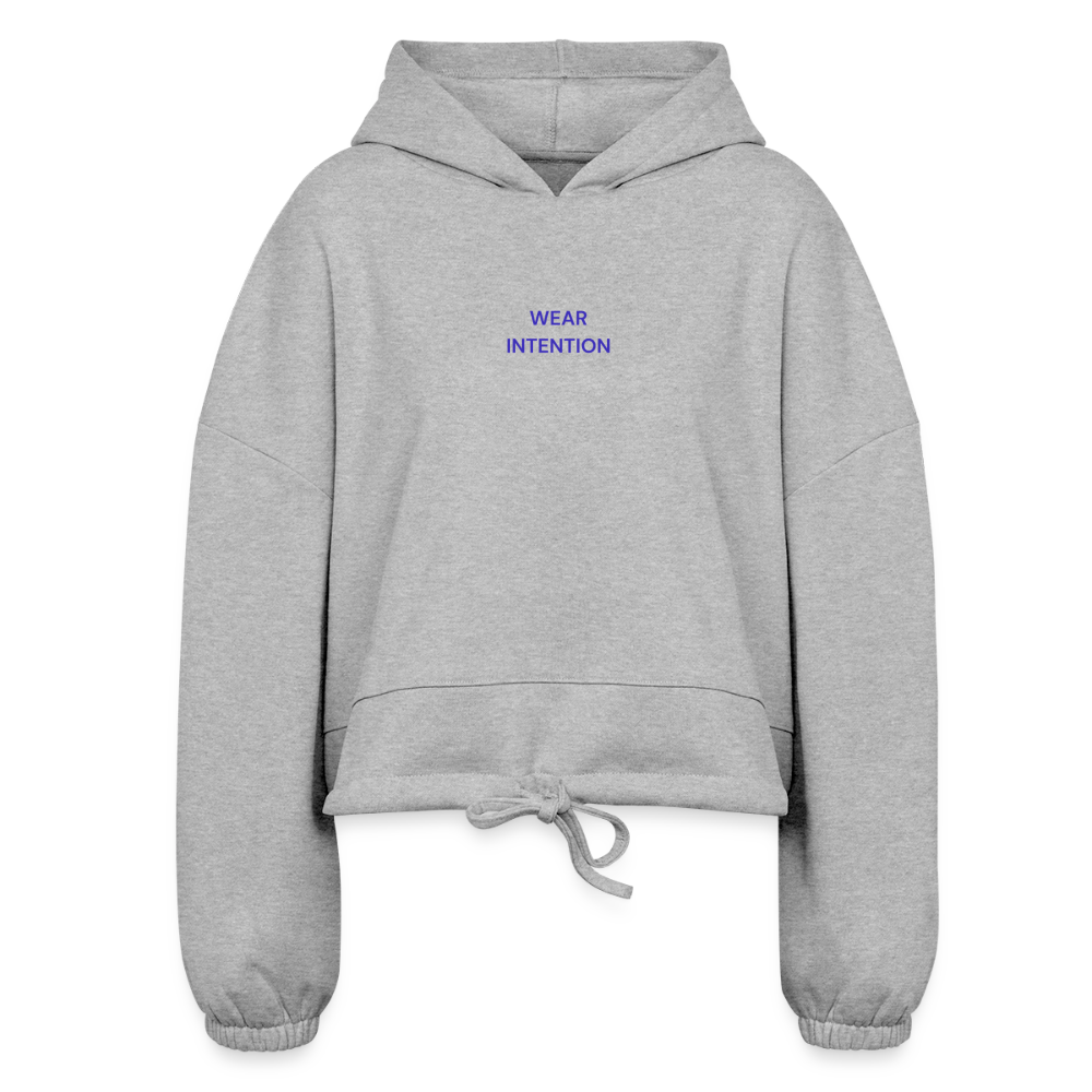 WONENA Go Green Women’s Cropped Hoodie — side view