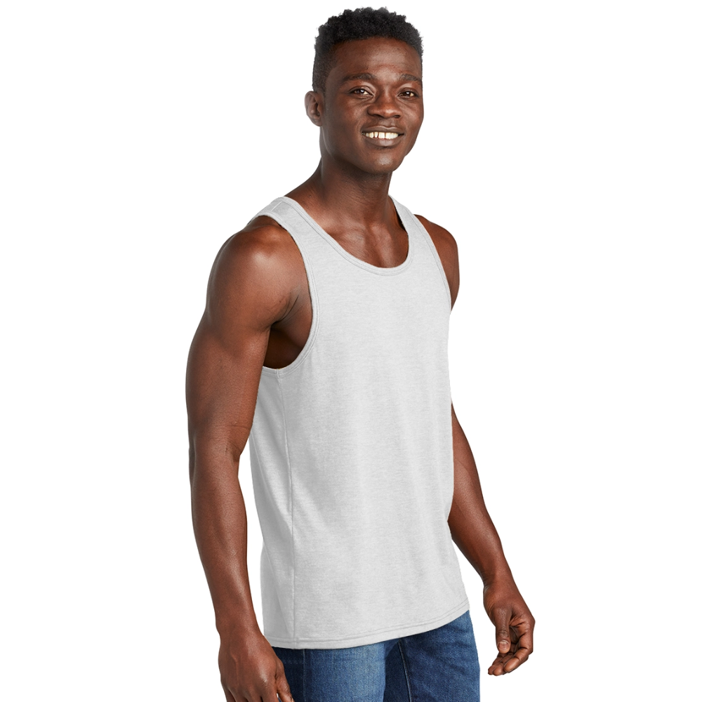 WONENA Unisex Tri-Blend Organic Tank — detail close-up