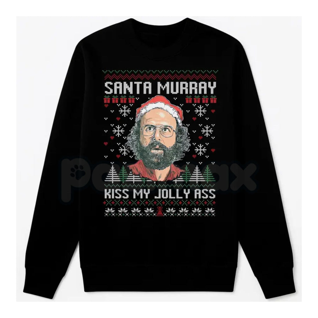 Pasimax Funny Murray Hawkins Ugly Xmas Sweatshirt | Stranger Christmas Shirt | Murray Bauman Quote Jumper | Sarcastic Netflix