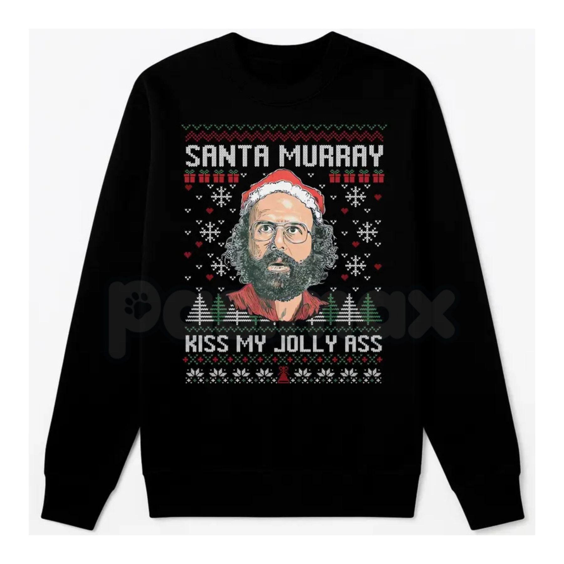 Pasimax Funny Murray Hawkins Ugly Xmas Sweatshirt | Stranger Christmas Shirt | Murray Bauman Quote Jumper | Sarcastic Netflix