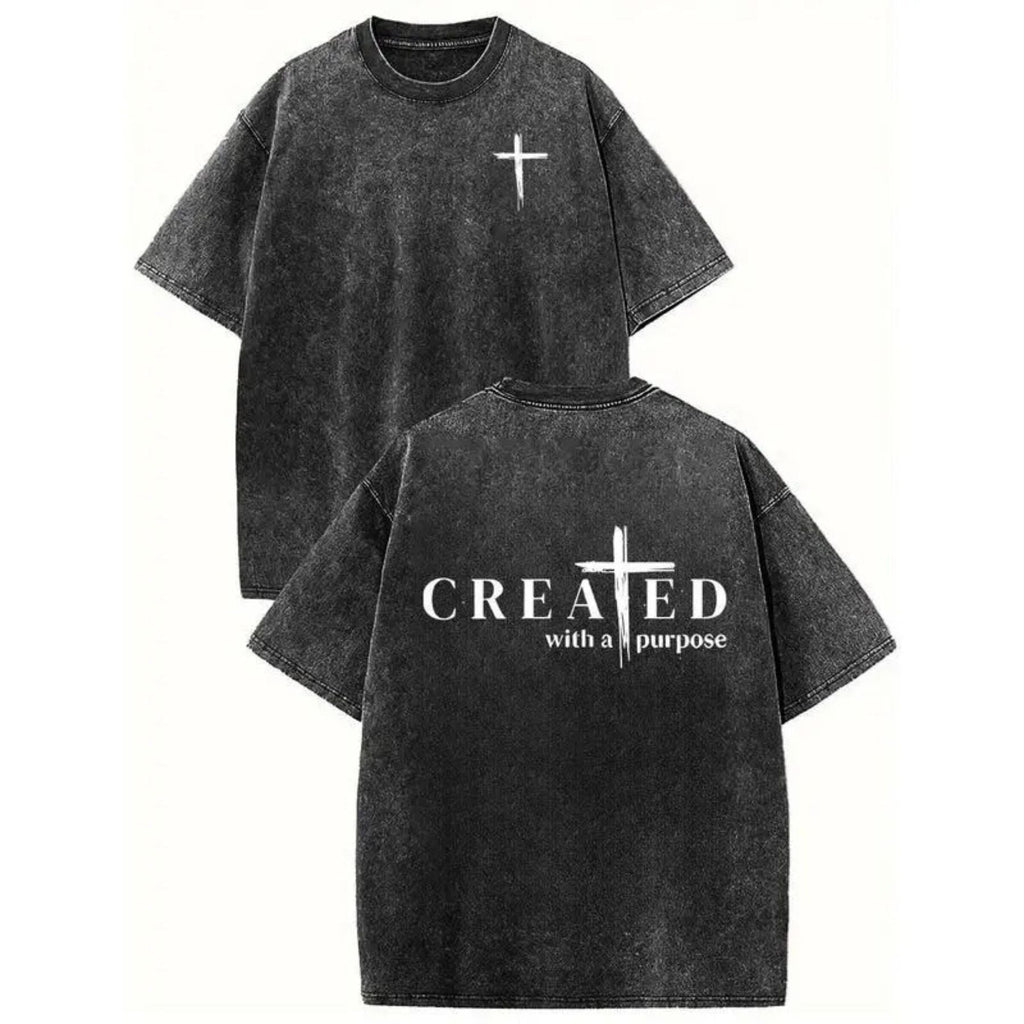 Pasimax "Created with a Purpose" Washed T-Shirt — lifestyle context