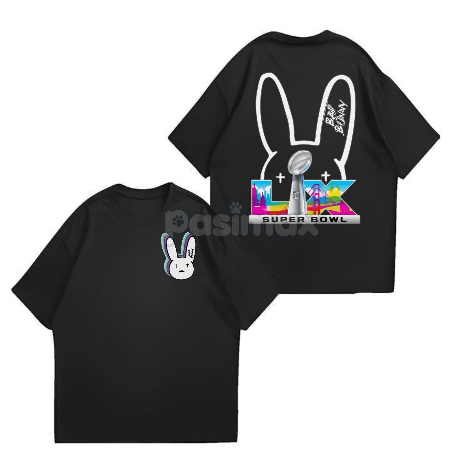 Pasimax Benito Show Graphic Tee Shirt — detail close-up