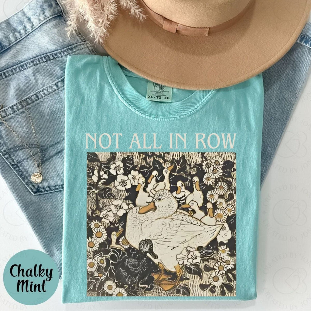 Pasimax Ducks Not in a Row T-Shirt — detail close-up