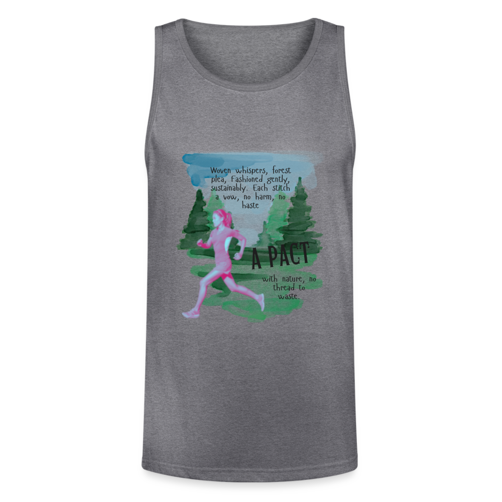 WONENA Women's Organic Cotton Camisole Tank (Tri-Blend) — construction detail