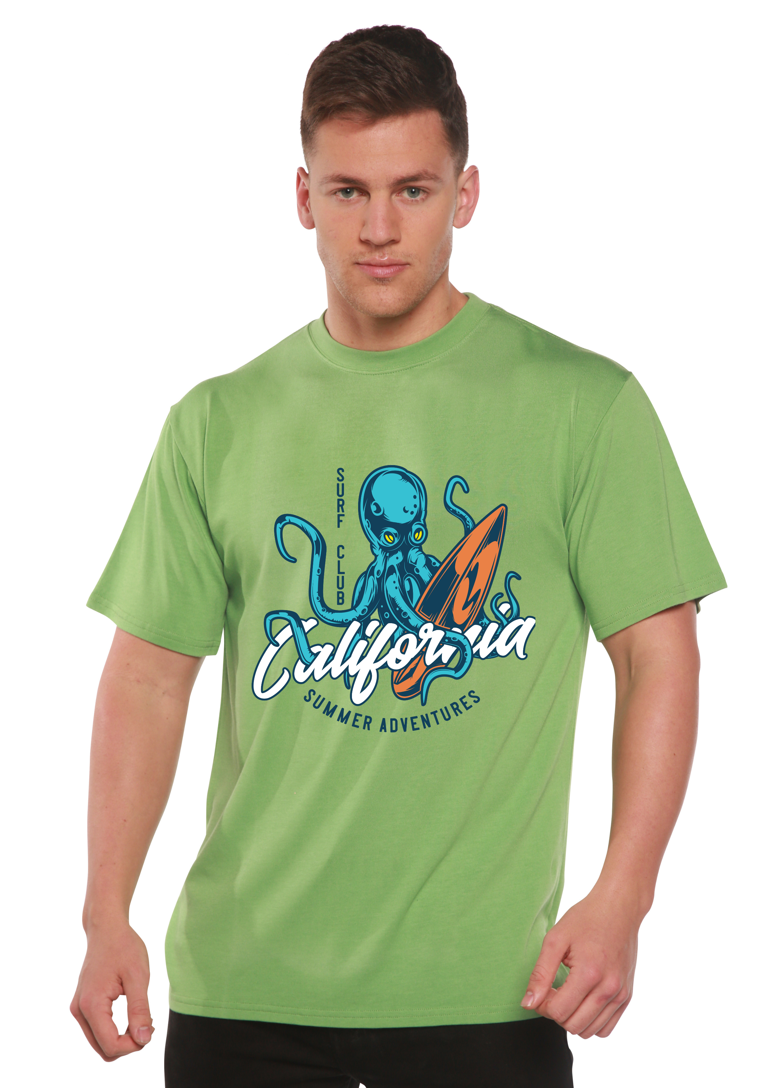 Spun Bamboo California Summer Adventures Men's Bamboo Viscose/Organic Cotton Short Sleeve Graphic T-Shirt — main product shot