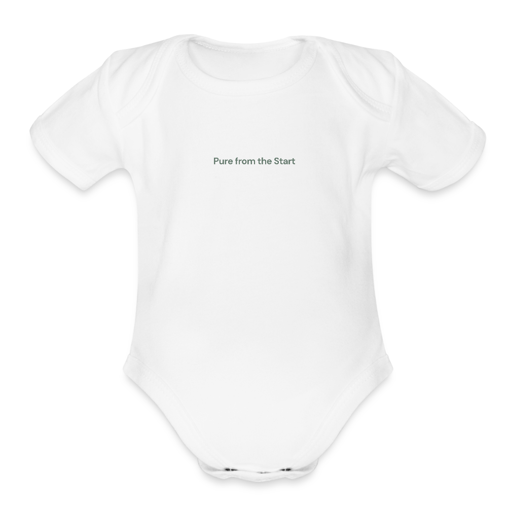WONENA Pure from the Start Organic Short Sleeve Baby Bodysuit — main product shot