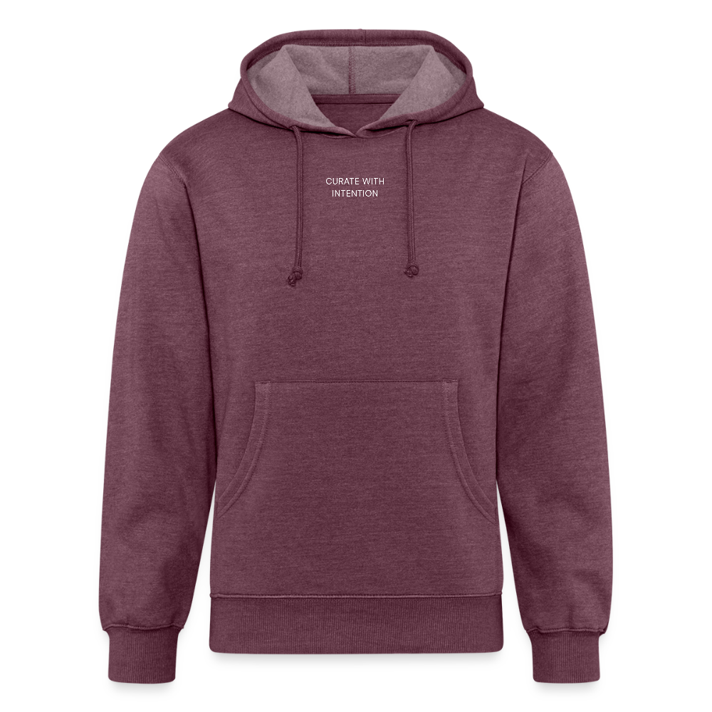 WONENA Curate with intention Unisex Organic Hoodie — main product shot