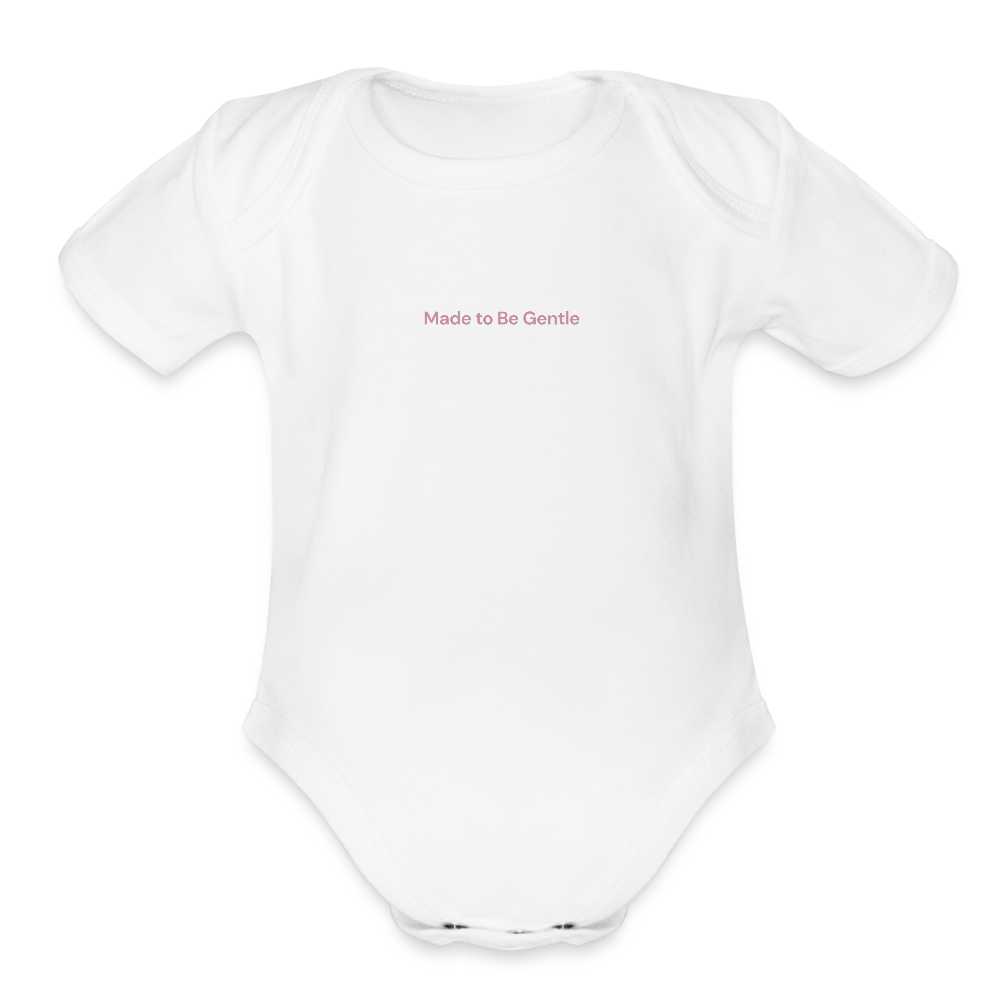 WONENA Made to be Gentle Organic Short Sleeve Baby Bodysuit — main product shot