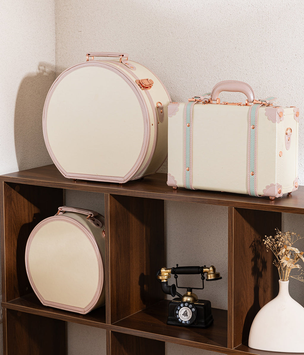Minimalism Medium Hat Box - Cream White's