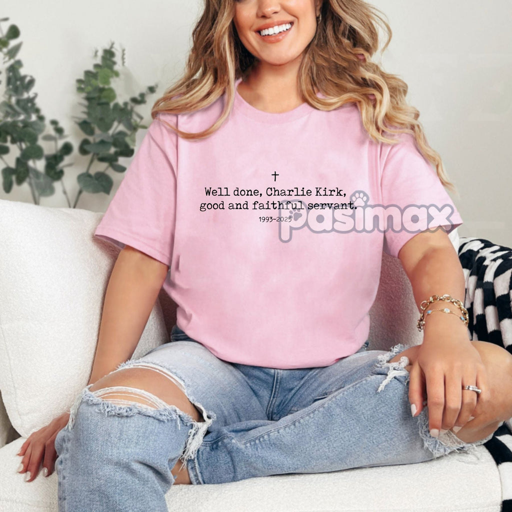 Pasimax Charlie Kirk T-Shirt — side view