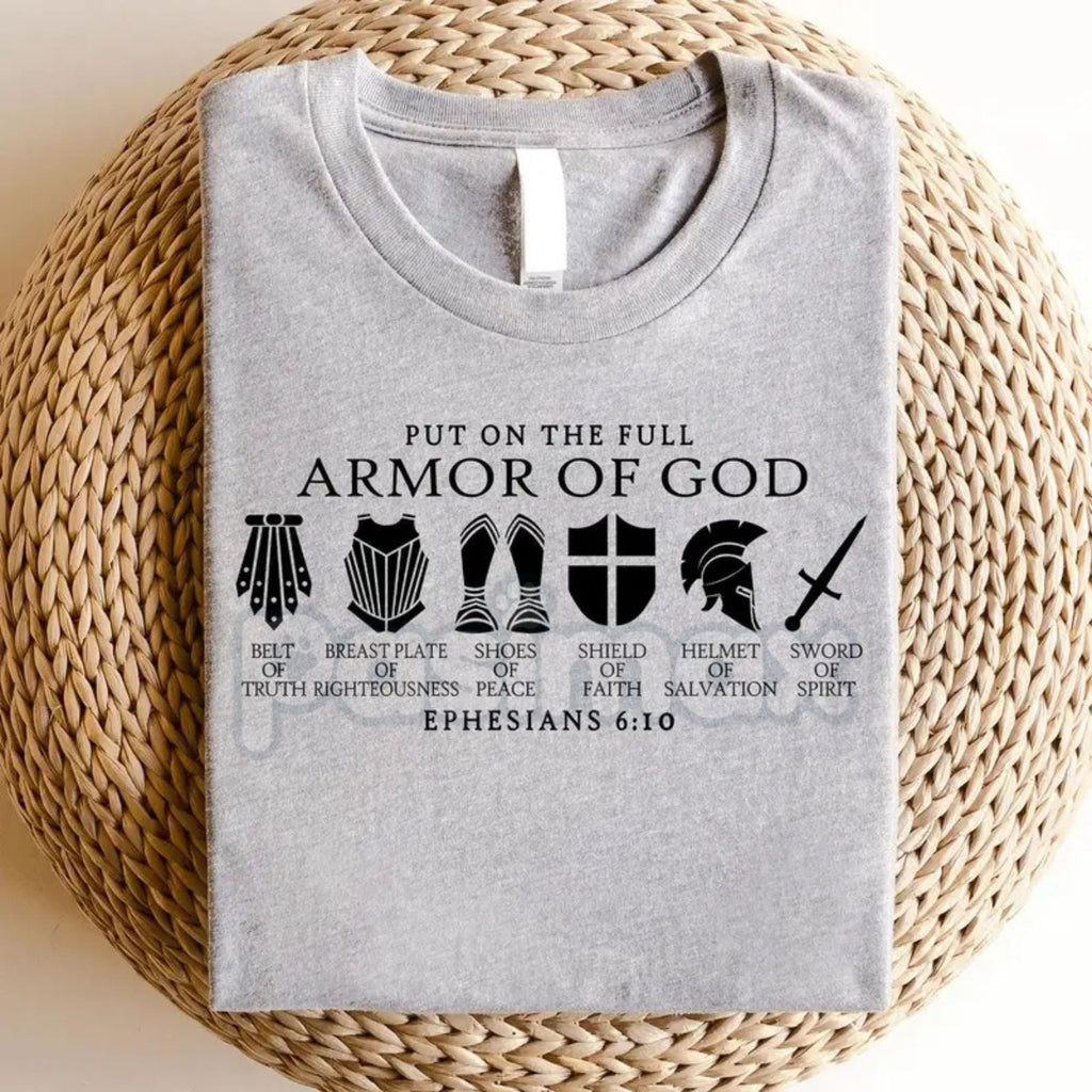 Pasimax The Full Armor of God Sweatshirt — detail close-up