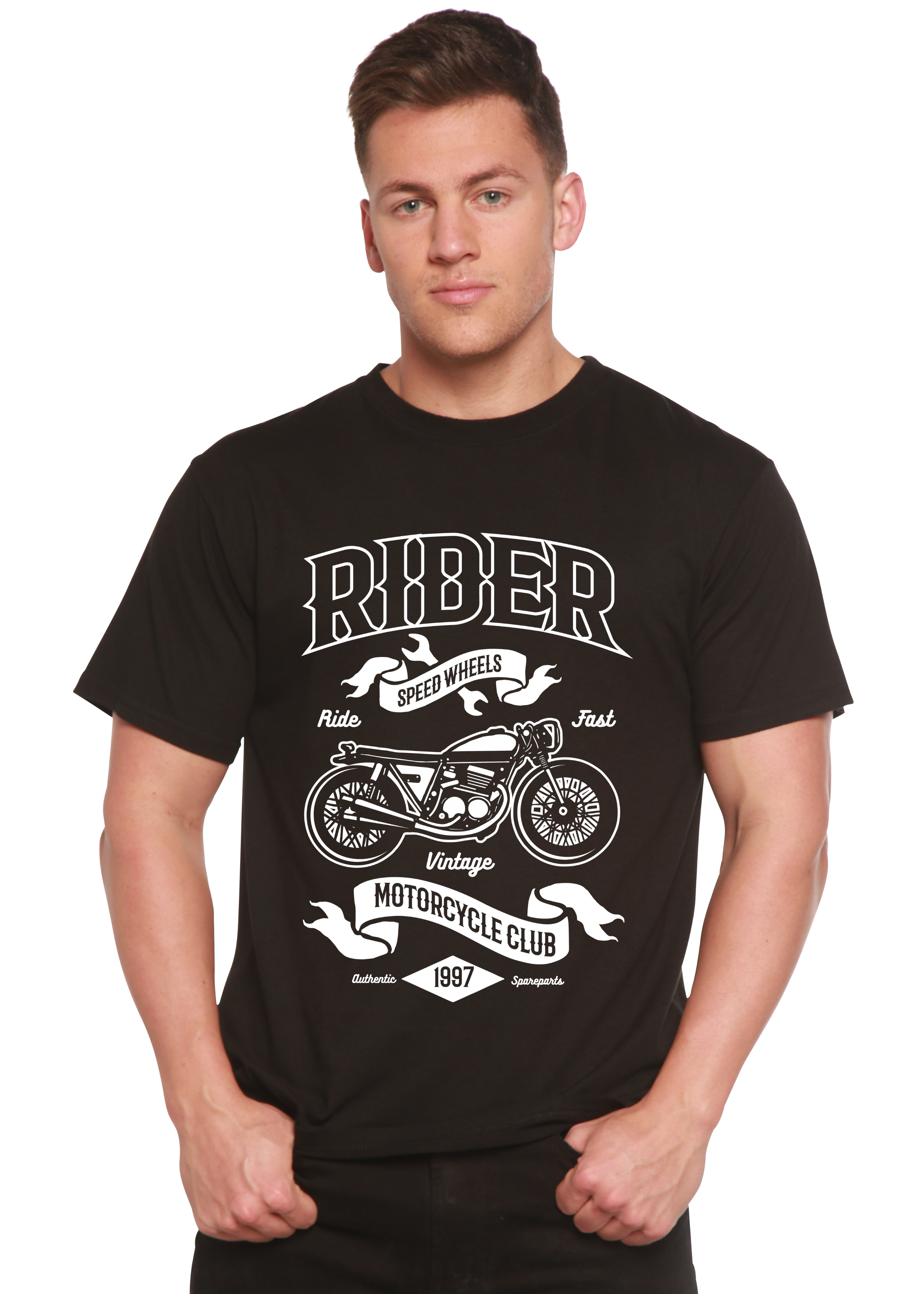 Spun Bamboo Rider Spun Bamboo® Men's Bamboo Viscose/Organic Cotton Short Sleeve Graphic T-Shirt — main product shot