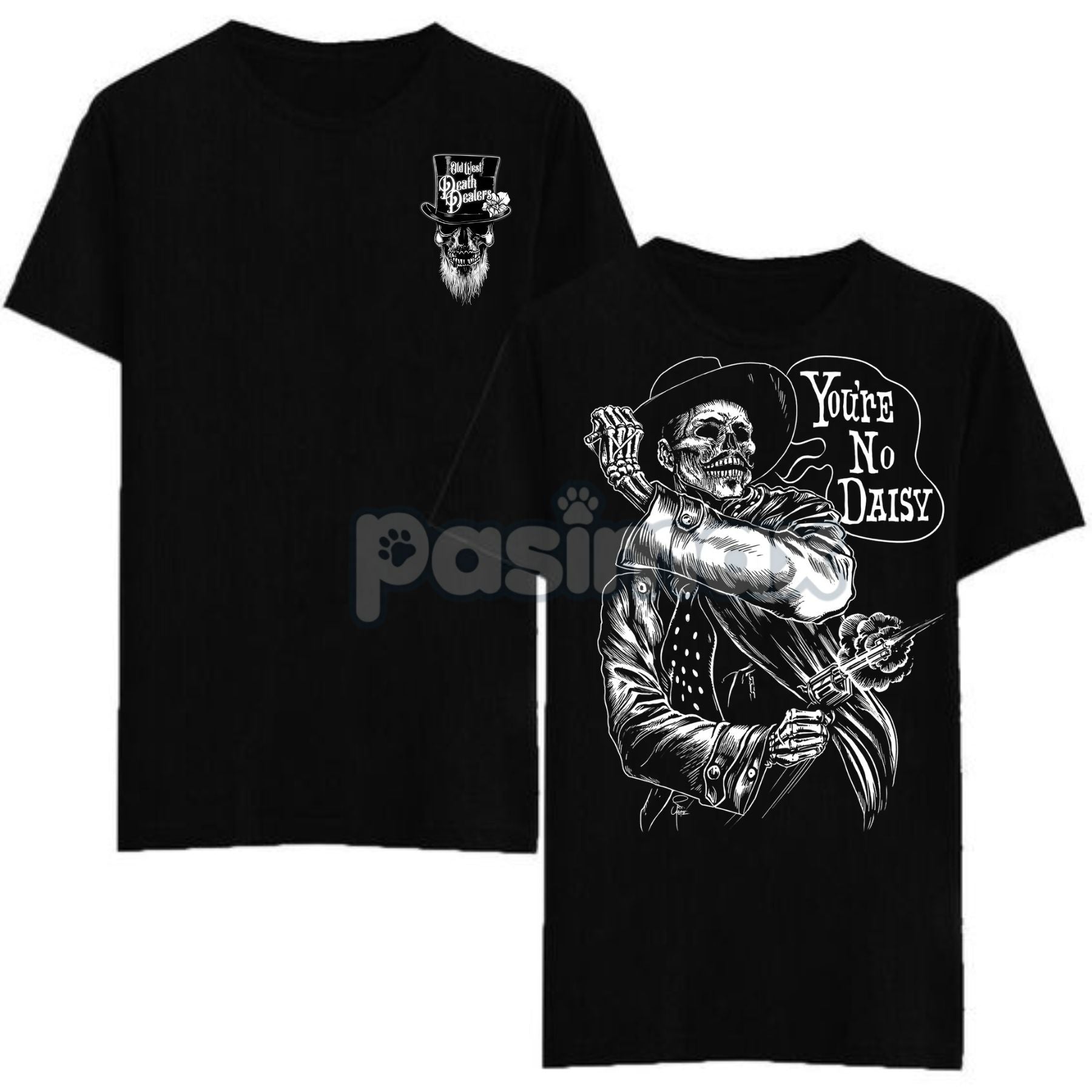 Pasimax Doc Holliday "No Daisa" T-Shirt — detail close-up