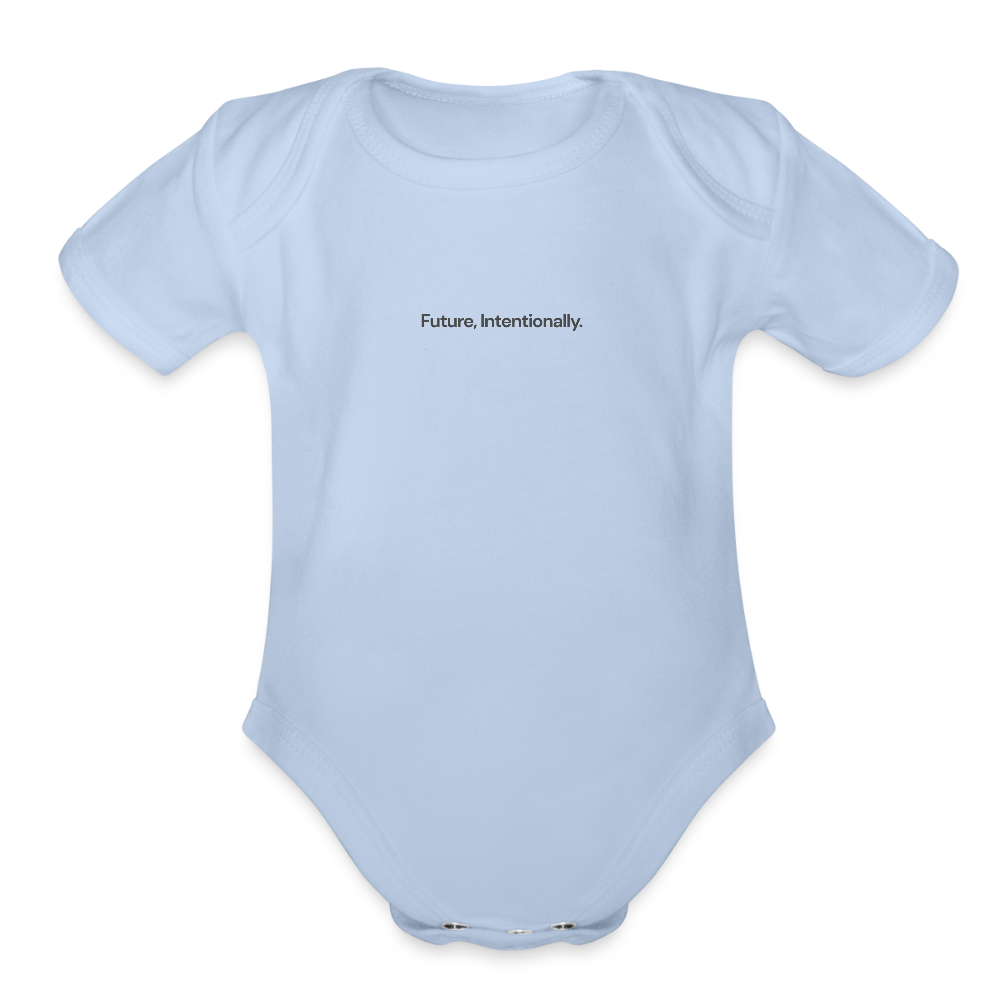 WONENA Future Intentionally Organic Short Sleeve Baby Bodysuit — lifestyle context