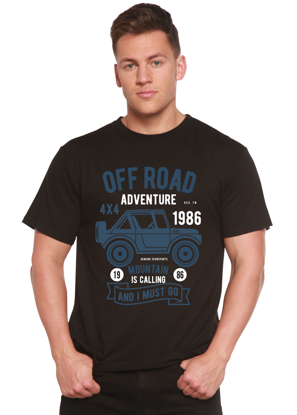 Spun Bamboo Off Road Adventure Spun Bamboo® Men's Bamboo Viscose/Organic Cotton Short Sleeve Graphic T-Shirt — main product s
