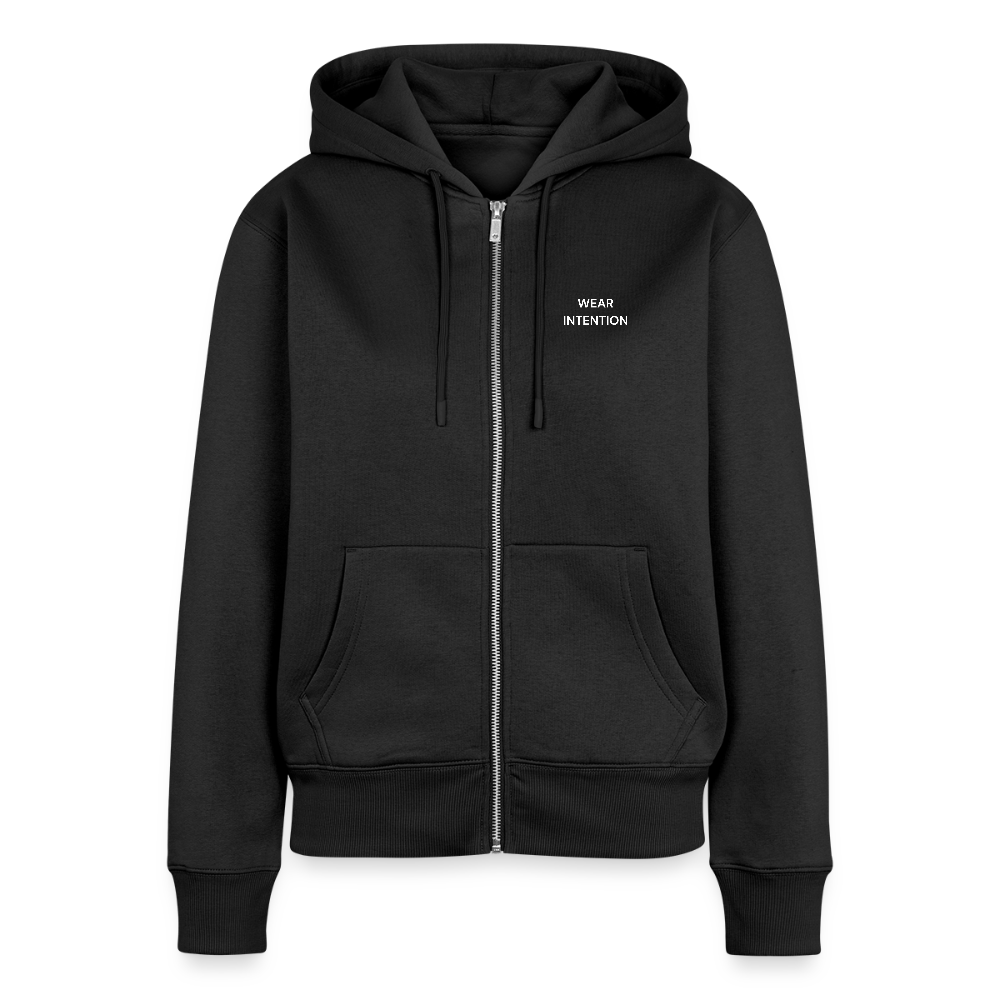 WONENA Wear Intention Women's Premium Organic Zip Hoodie — side view