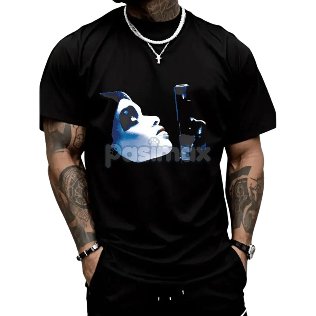 Pasimax Dead Presidents T-Shirt - Gangster Movie Inspired Tee, 90s Crime Film Apparel — detail close-up
