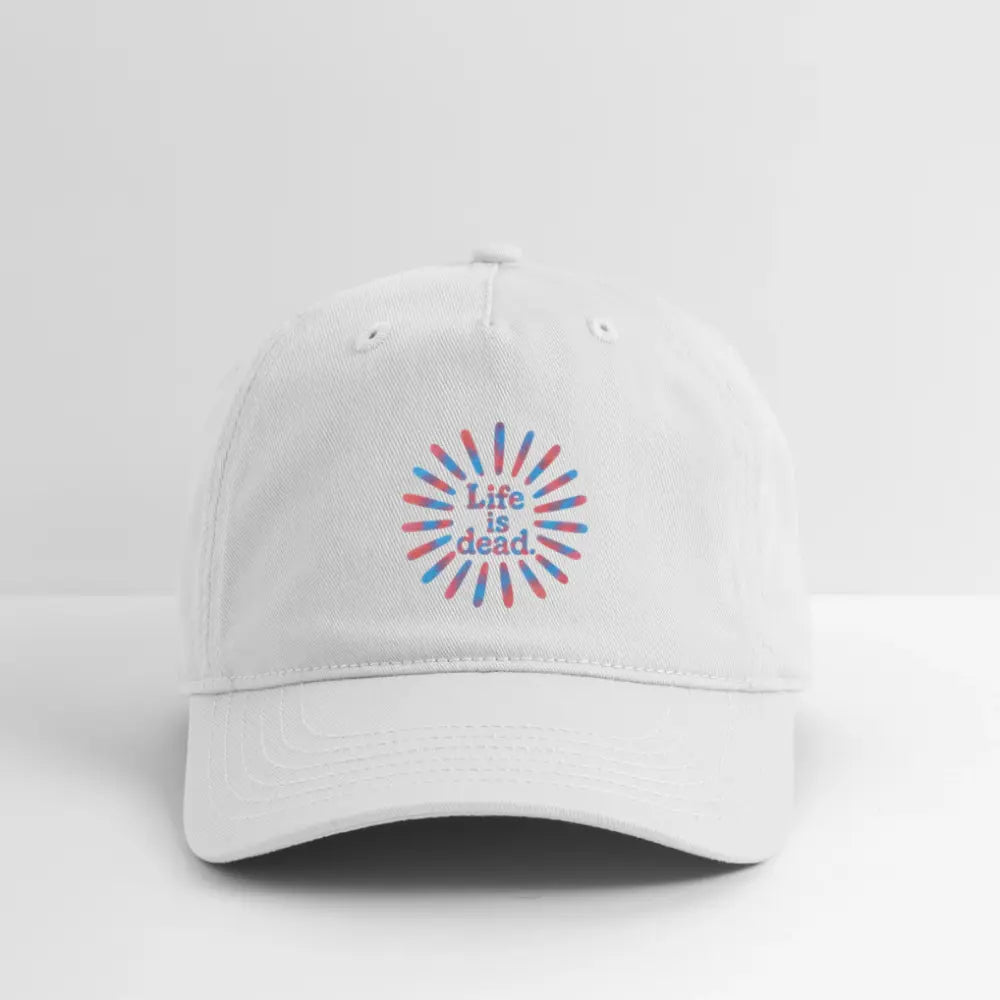 Life is Dead Red & Blue TieDye Sunburst Dad Hat