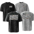 Deer & Mallard Duck Camo T-Shirt – Retro Wildlife Hunting Graphic Tee, Vintage Washed Lightweight Cotton Outdoor Unisex Top
